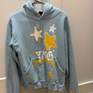 Overtime Big and comfy Kids Blue Star Hoodie YXL